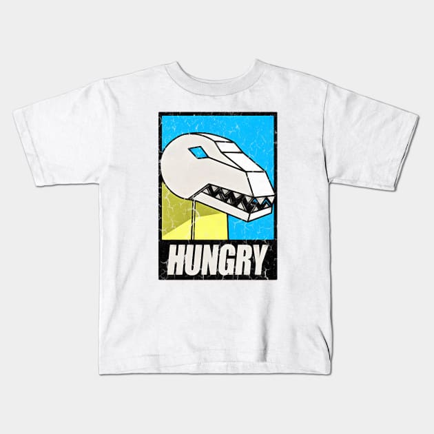 Hungry! Grimlock Dinobot Cereal Design Kids T-Shirt by calm andromeda